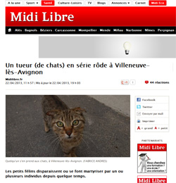 Encore un tueur de chats.