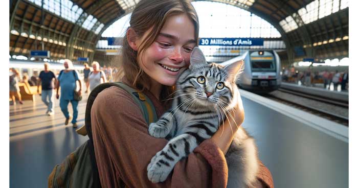 Une chatte retrouvée deux ans après sa disparition au même endroit à l'occasion d'un trappage.