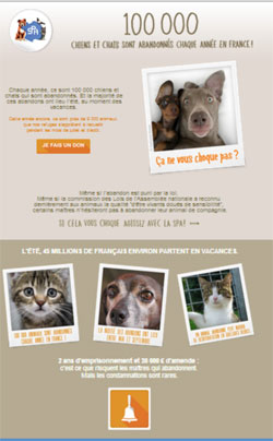 Le site de la SPA pour adopter ou venir en aide aux chats abandonnés.