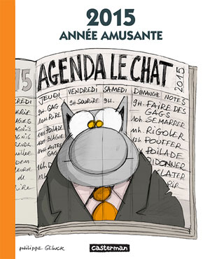 Couverture de L'Agenda 2015 Le Chat de Philippe Geluck