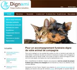 Copie d'écran du site de Dignami