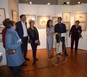  Jean-Pierre Lecoq et Deanna Gao accueillent ses visiteurs et a présente ses élèves 15 janvier 2014