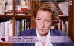 Blandine Damour sur Antenne 2