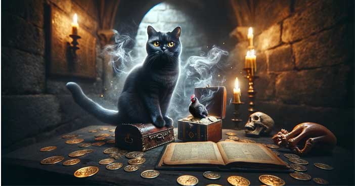 Le légendaire chat d'argent, capable d'apporter la fortune à son maître ?