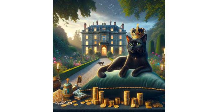  L'histoire de Blackie, un chat devenu millionnaire;